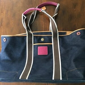 Coach Navy Blue tote